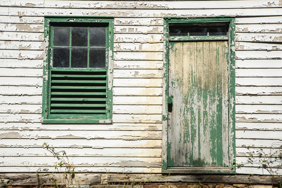 chipped siding