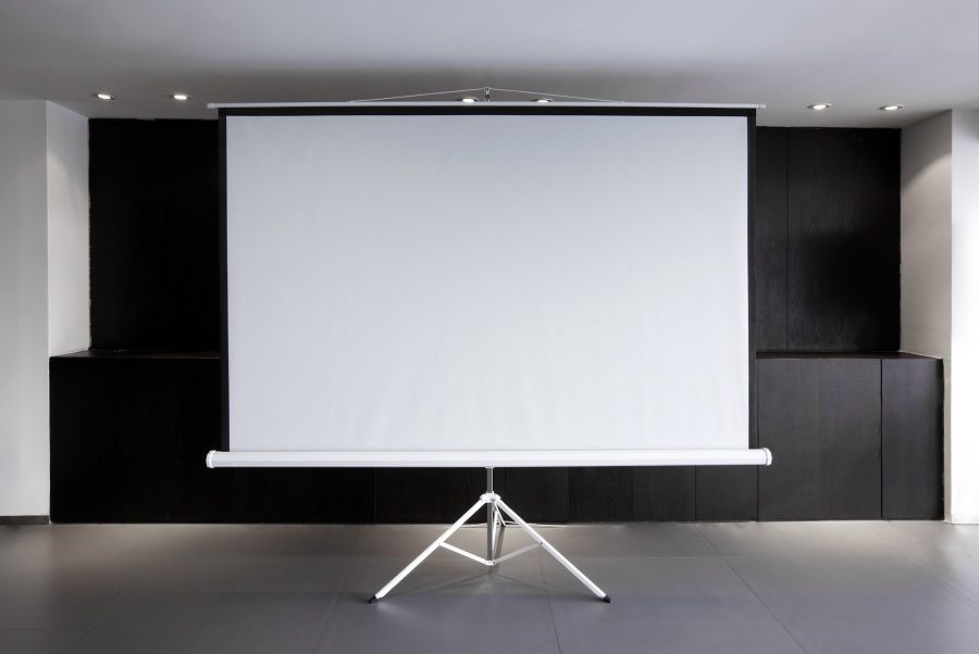Blank projector canvas