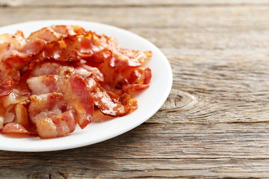 Crispy strips of bacon