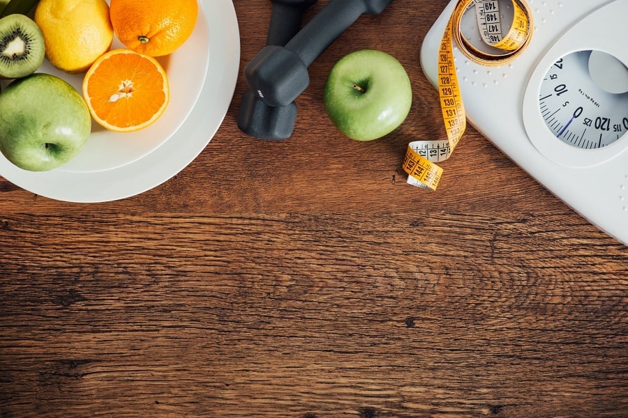 Fitness and weight loss concept