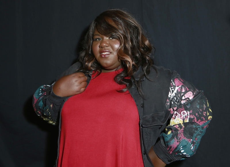  Gabourey Sidibe poses backstage for the ADDITION ELLE NYFW September 2017 