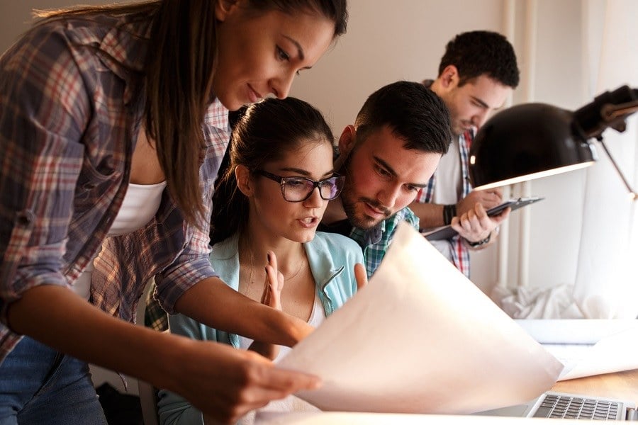 young business people and designers
