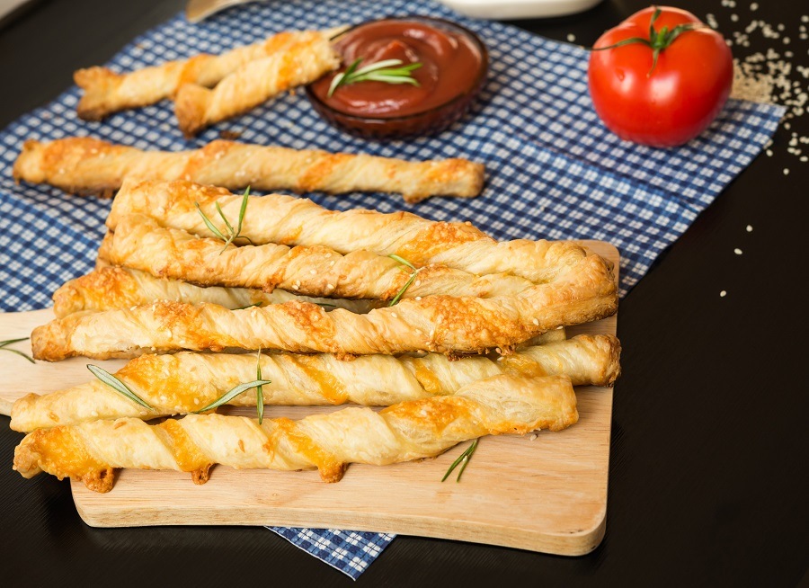 Cheesy Breadsticks with rosemary