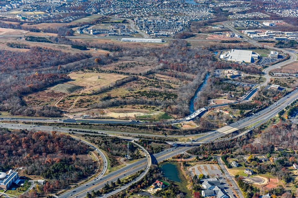 Loudoun County, Virginia from above