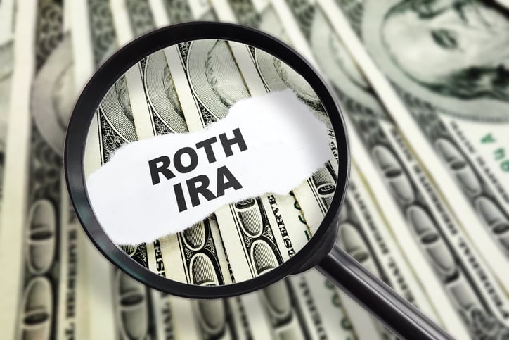 Magnified ROTH IRA message