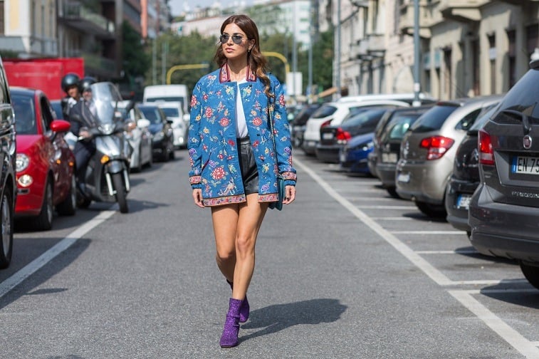 Negin Mirsalehi attending Etro fashion show