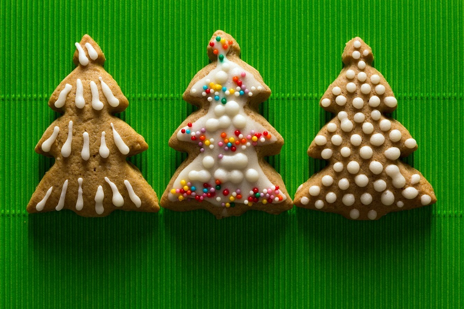 Christmas tree cookies