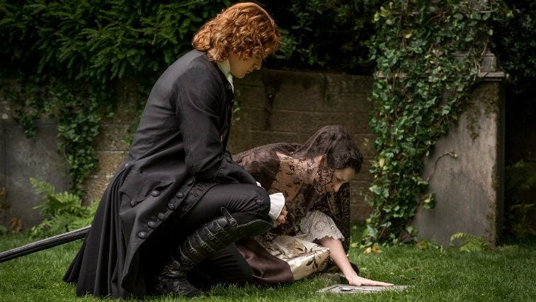 Sam Heughan and Caitriona Balfe in Outlander