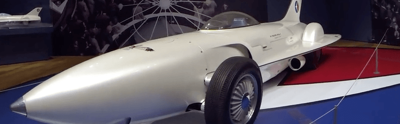 1953 General Motors Firebird I on display