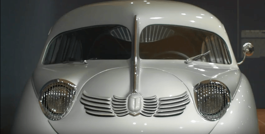 A front view of the Stout Scarab