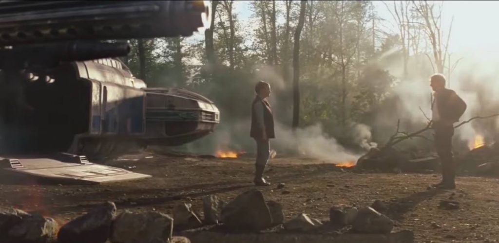 General Leia in The Force Awakens