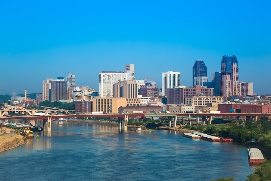 St, Paul in Minnesota, USA