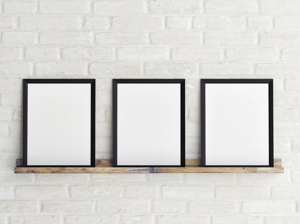 empty picture frames