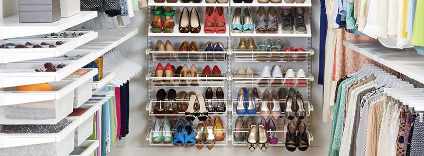 organized closet thanks to the container store