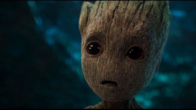 Baby Groot looking worried