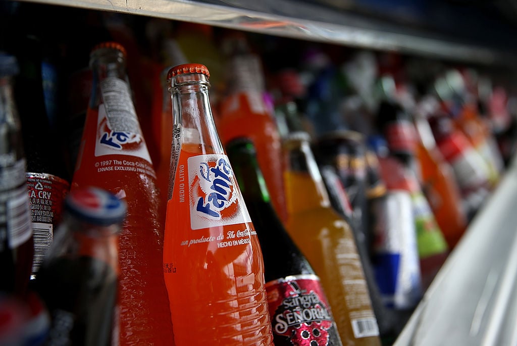 soda bottles