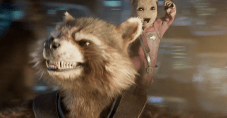 Rocket and Baby Groot in Guardians of the Galaxy Vol. 2