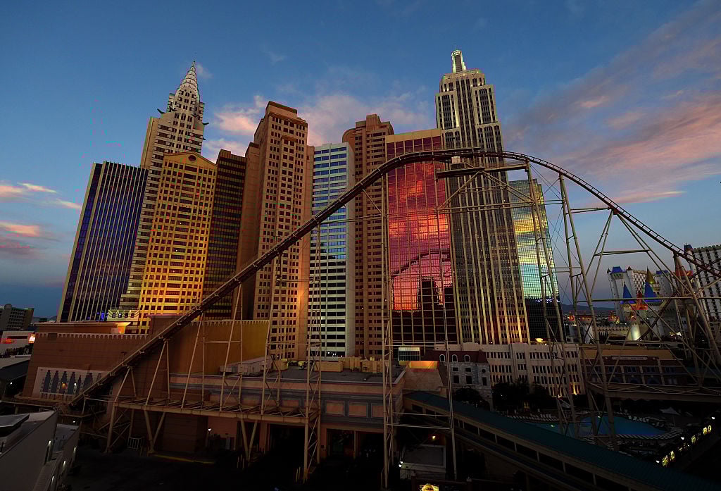 Rollercoaster at New York New York in Las Vegas