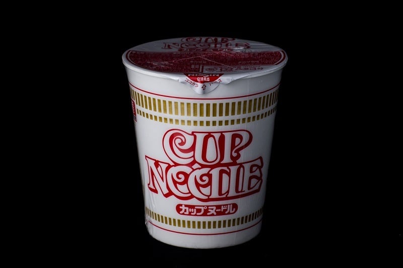 A cup of instant noodles, a primary factor in putting on the "freshman 15"