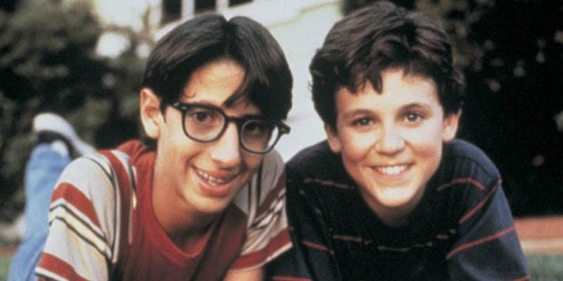 Josh Saviano and Fred Savage on The Wonder Years Josh Saviano and Fred Savage on The Wonder Years