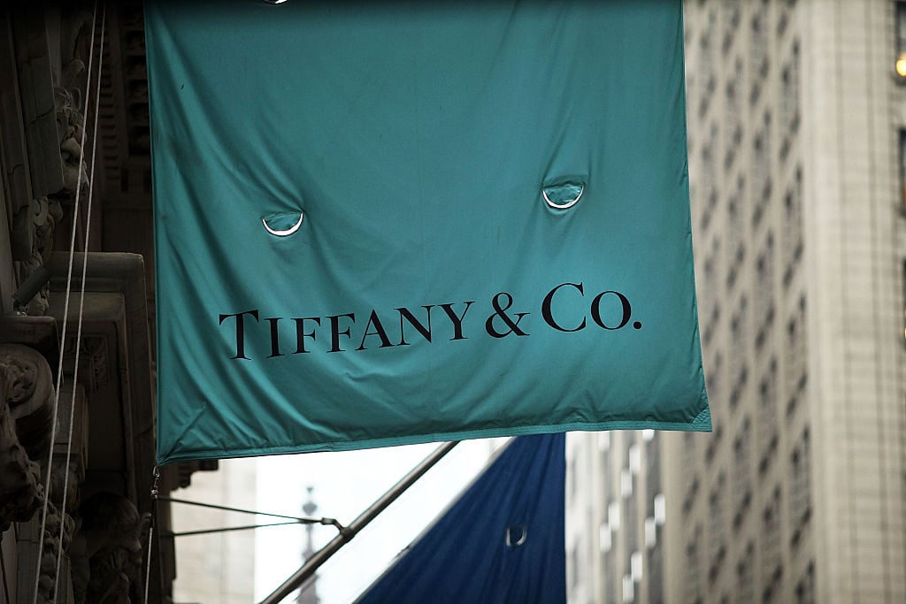 A banner for Tiffany and Co.