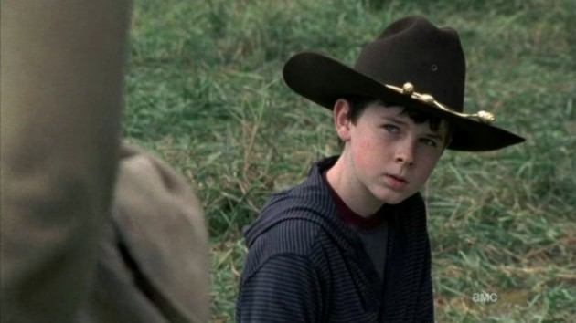 Chandler Riggs as Carl Grimes on 'The Walking Dead'. Chandler Riggs as Carl Grimes on 'The Walking Dead'.