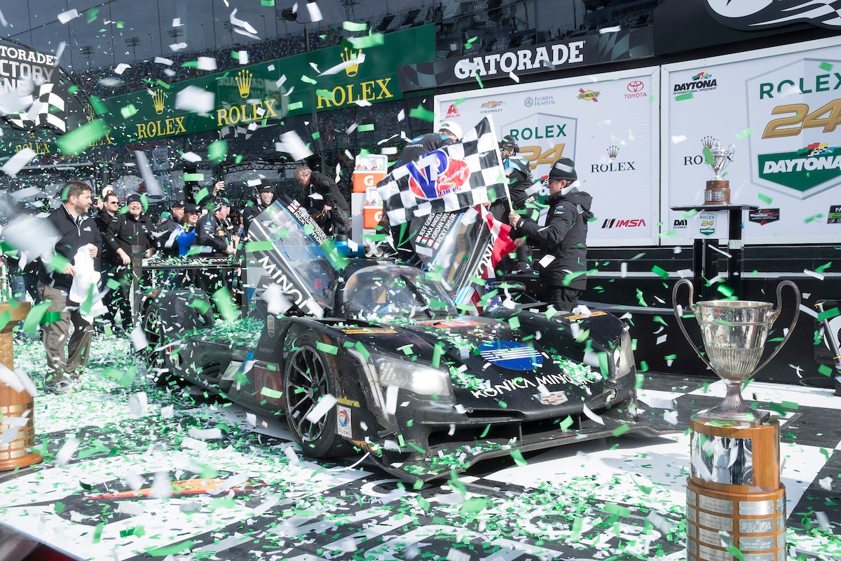 Cadillac Racing; Cadillac DPi-V.R Konica Minolta team at the Rolex 24 at Daytona in Daytona Beach, Florida | Richard Prince/Cadillac