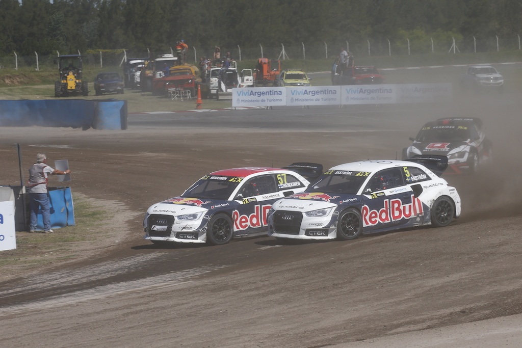 Toomas Heikkinen (Audi S1 EKS RX quattro), Mattias Ekström (Audi S1 EKS RX quattro) | Audi