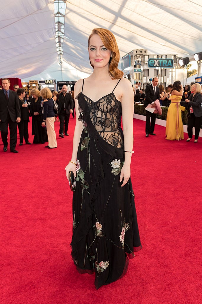 Actor Emma Stone attends The 23rd Annual Screen Actors Guild Awards at The Shrine Auditorium