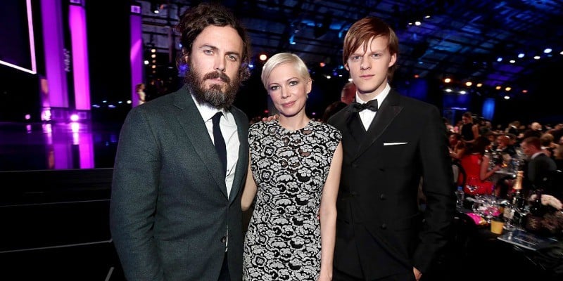 Casey Affleck, Michelle Williams, and Lucas Hedges
