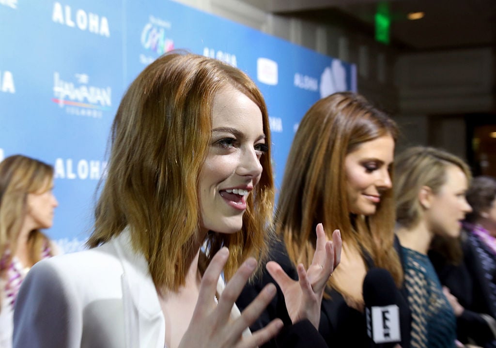 Actress Emma Stone attends the special screening of Columbia Pictures' 'ALOHA' at The London West Hollywood