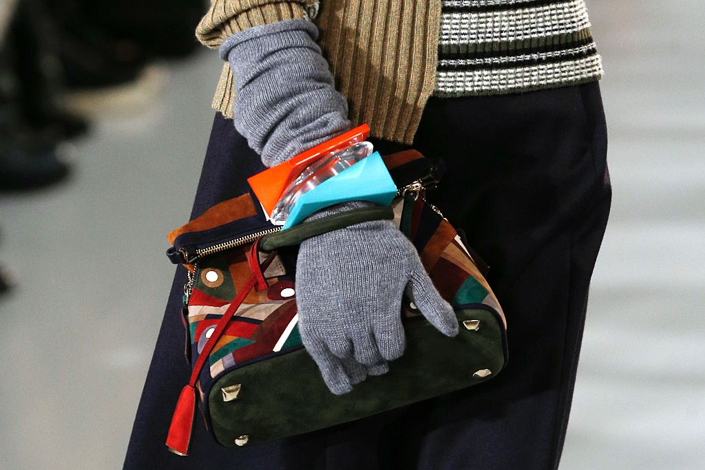 A model presents a creation by Maison Margiela