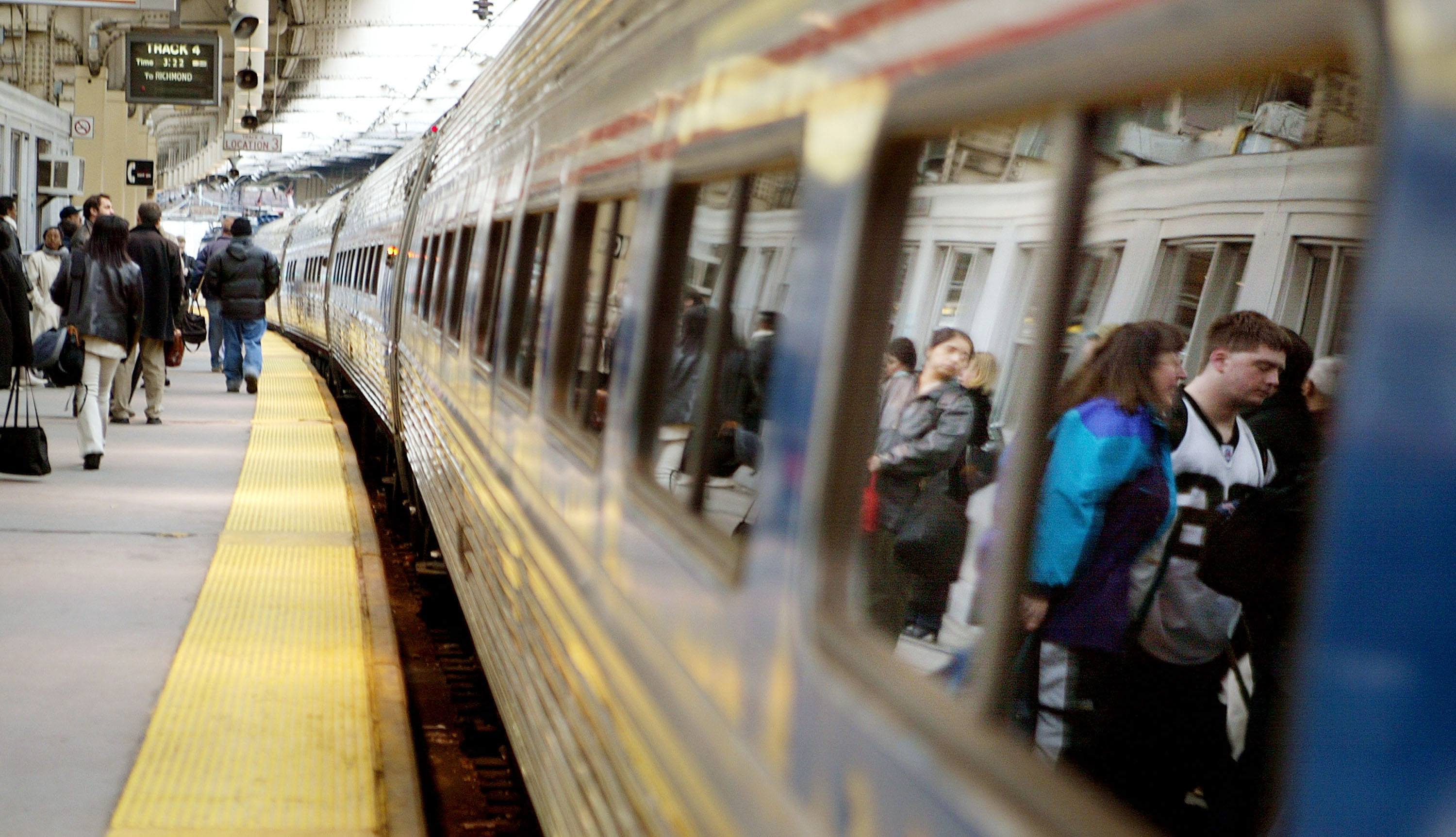 A metro station in Newark, New Jersey