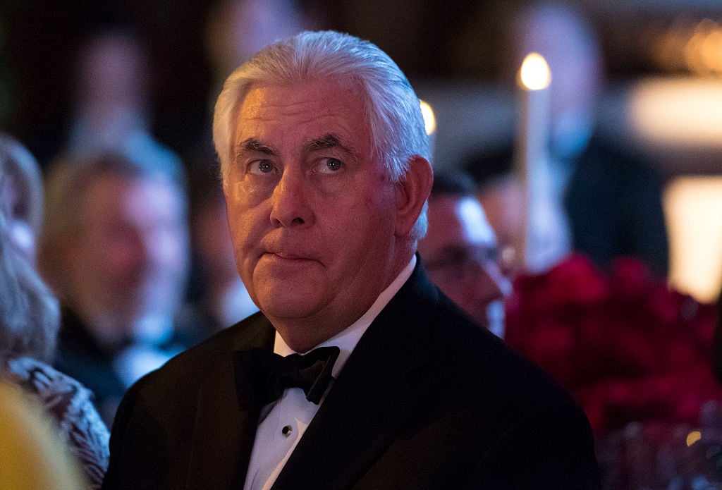 Secretary of State-designate Rex Tillerson attends the Chairman's Global Dinner