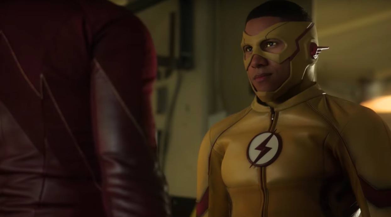 Wally West wears his yellow Kid Flash suit on The Flash