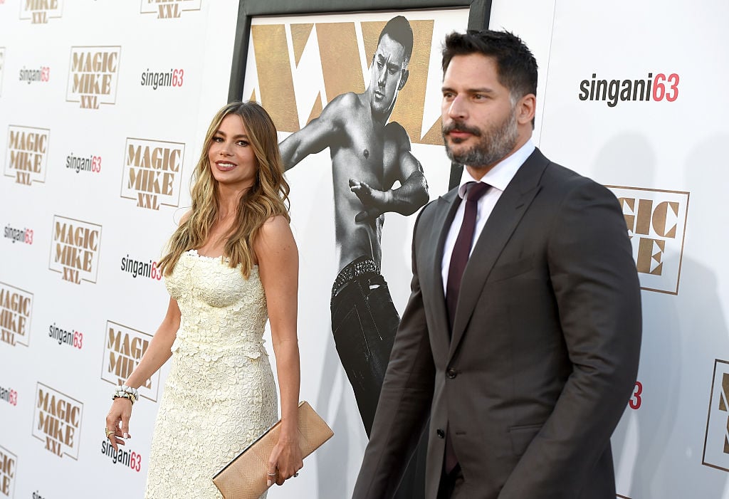 Actors Sofia Vergara (L) and Joe Manganiello