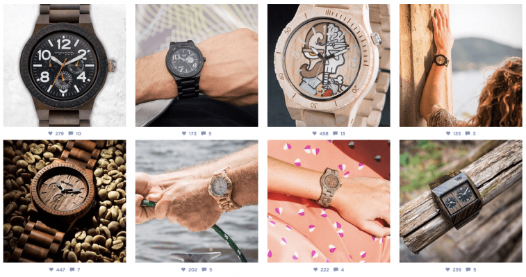 Various photos of WeWood Watches