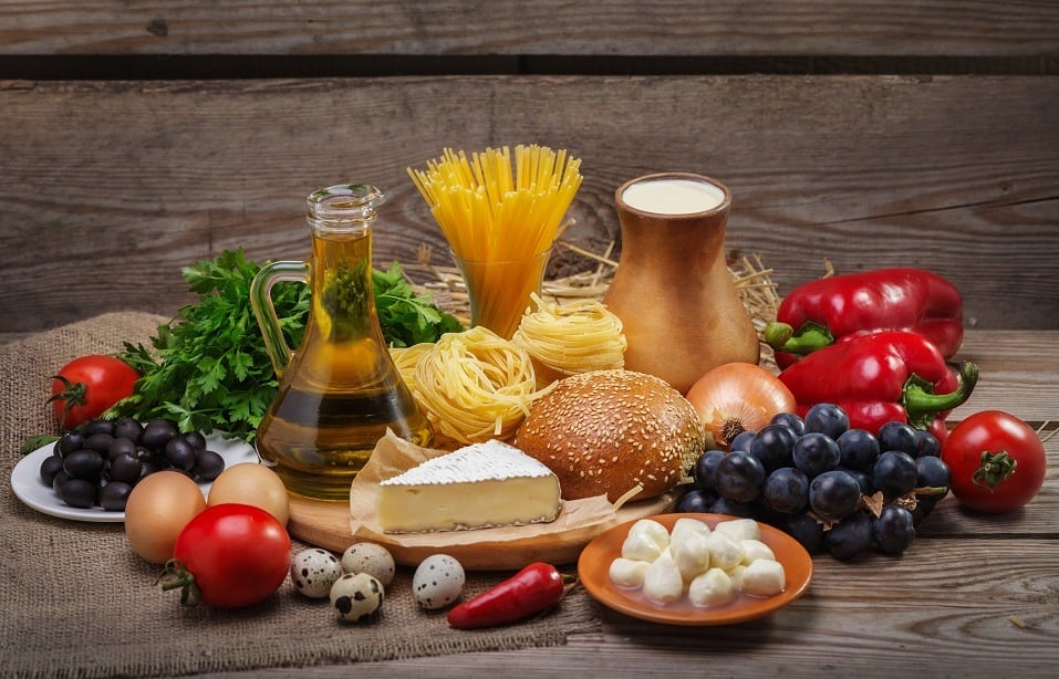 Foods comprising a well-balanced diet