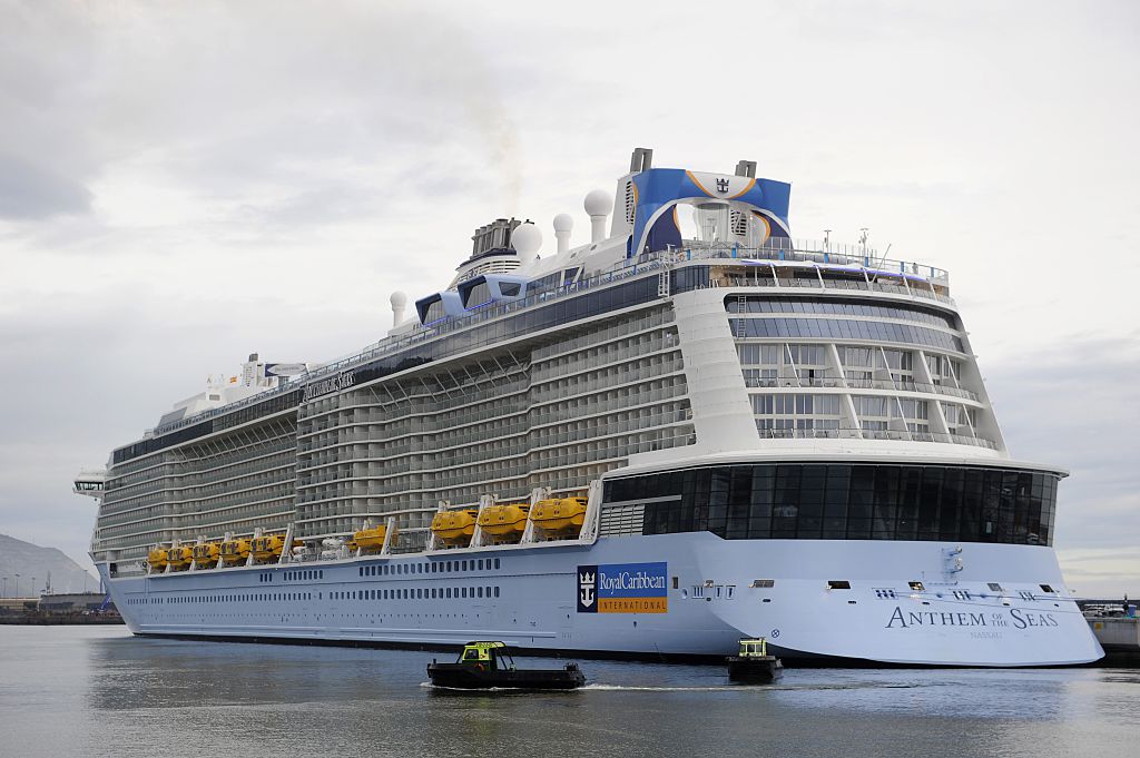 The Royal Caribbean's latest cruise liner 'Anthem Of The Seas', the third largest ship in the world