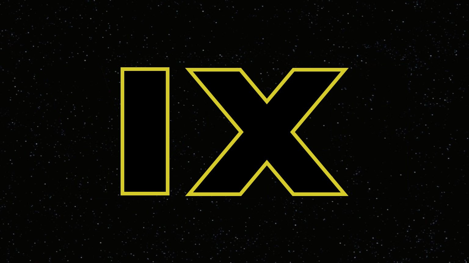 The "IX" logo for Star Wars: Episode IX.