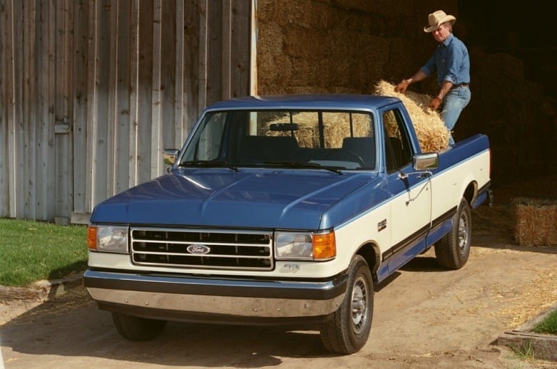 Archival shot of 1989 Ford F-150