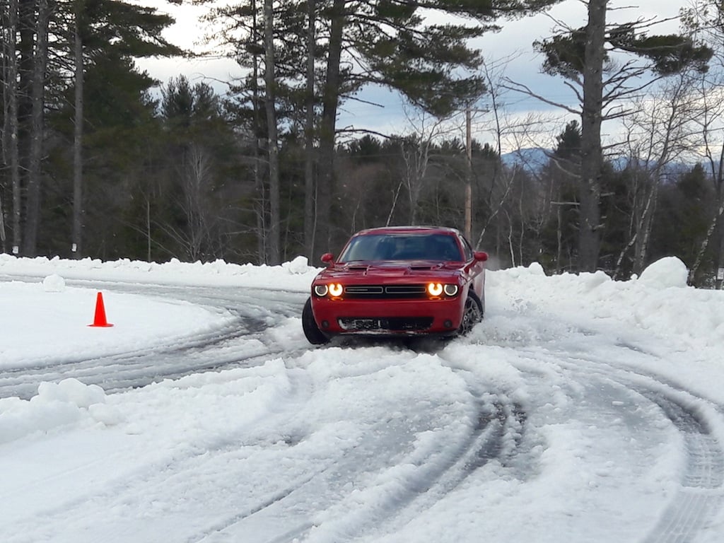 Dodge Challenger GT in the snow