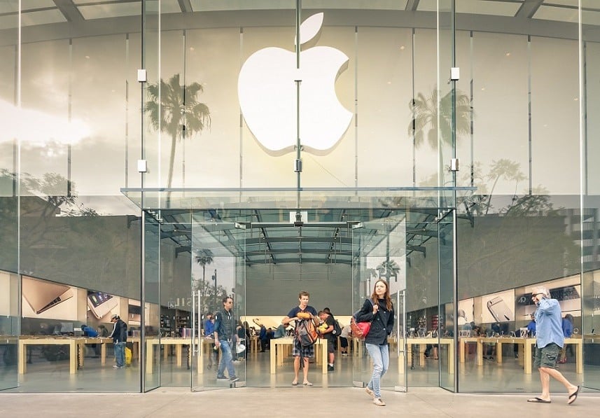 Apple store on 3rd Street Promenade in Santa Monica CA United States