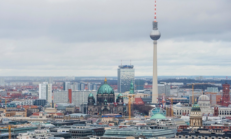 the berlin skyline during the day