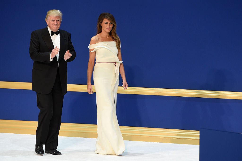US President Donald Trump and First Lady Melania Trump