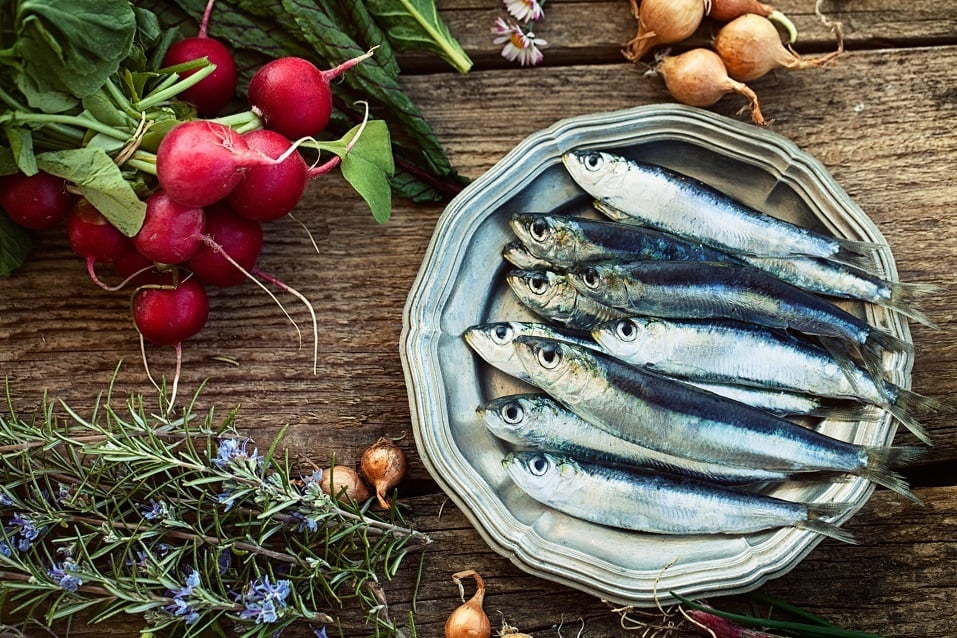 Mediterranean fish on plate