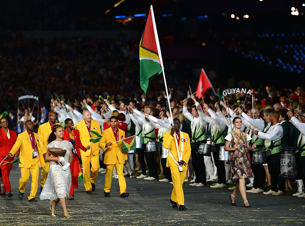 Winston George of the Guyana Olympic athletics team