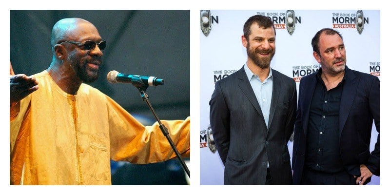 Isaac Hayes, Matt Stone, and Trey Parker