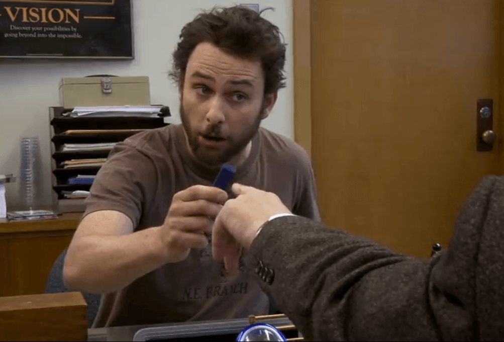 Charlie from It's Always Sunny in an interview