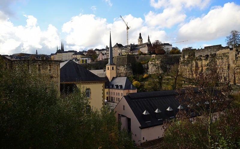 A view of Luxembourg City.
